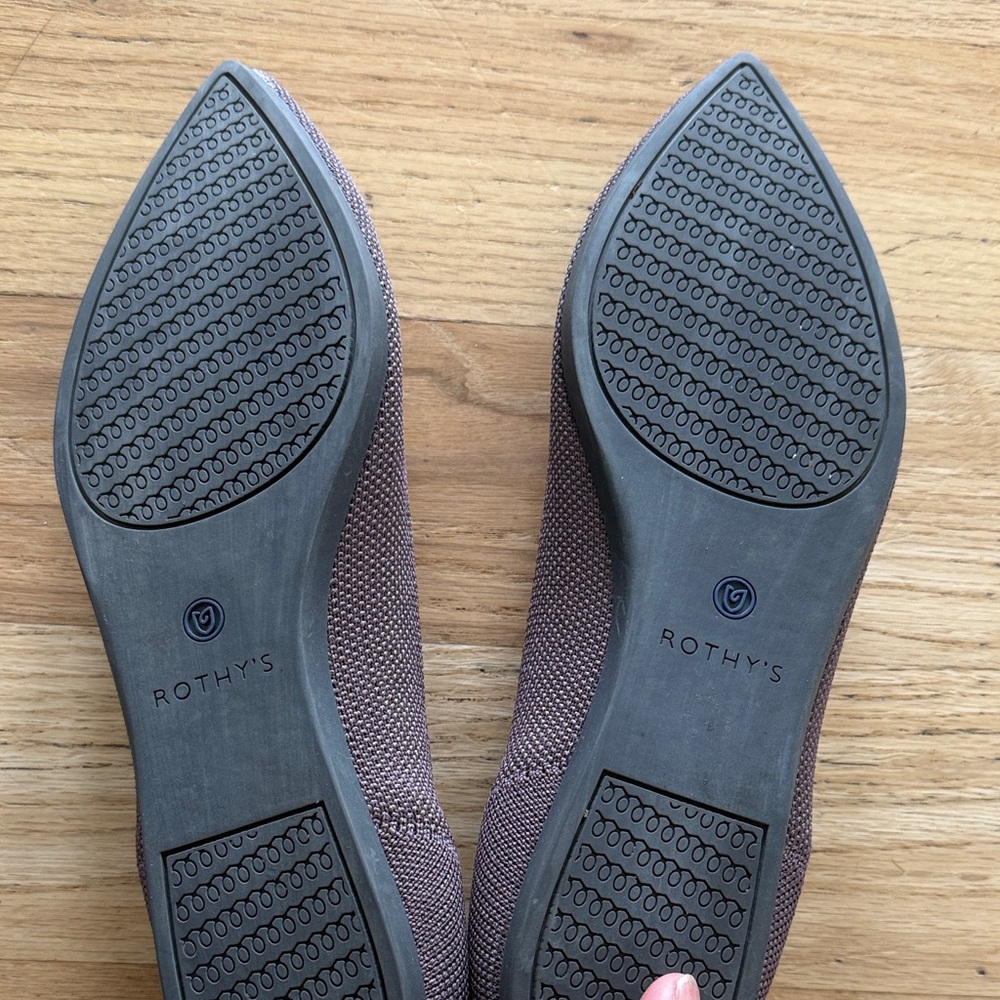 Rothy's Women's Taupe and Blue Flats 7.5 - Picture 2 of 6
